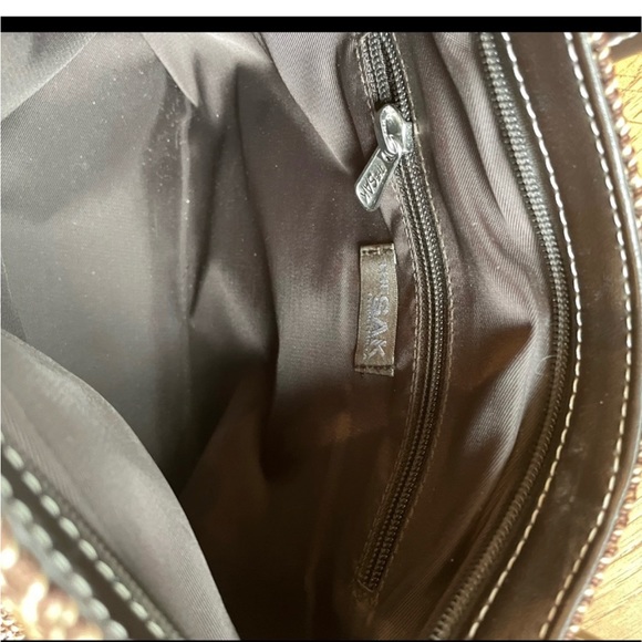 🆕 The Sak Elliot Lucca Brown Crochet Handbag - Picture 9 of 12